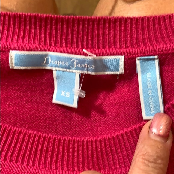 DRAPER JAMES Raspberry Argyle Merino Wool Sweater - Picture 13 of 15